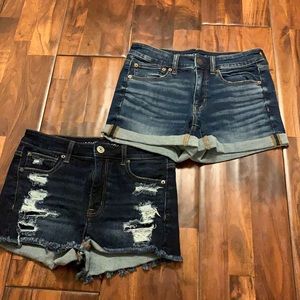 2 pairs of American Eagle jean shorts!